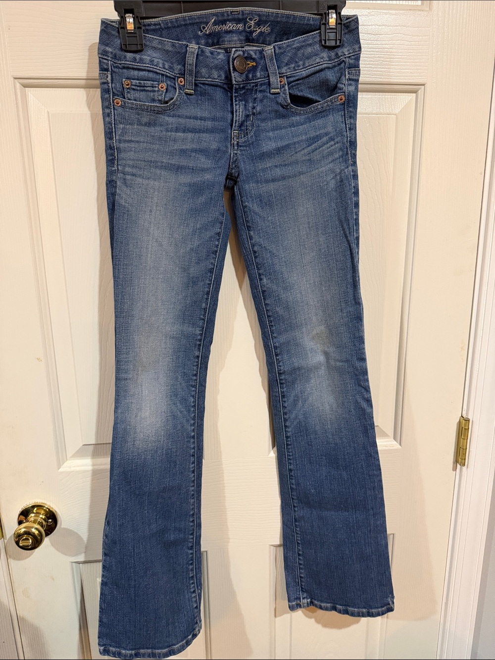 American Eagle Outfitters Women's Medium Blue Flare Jeans